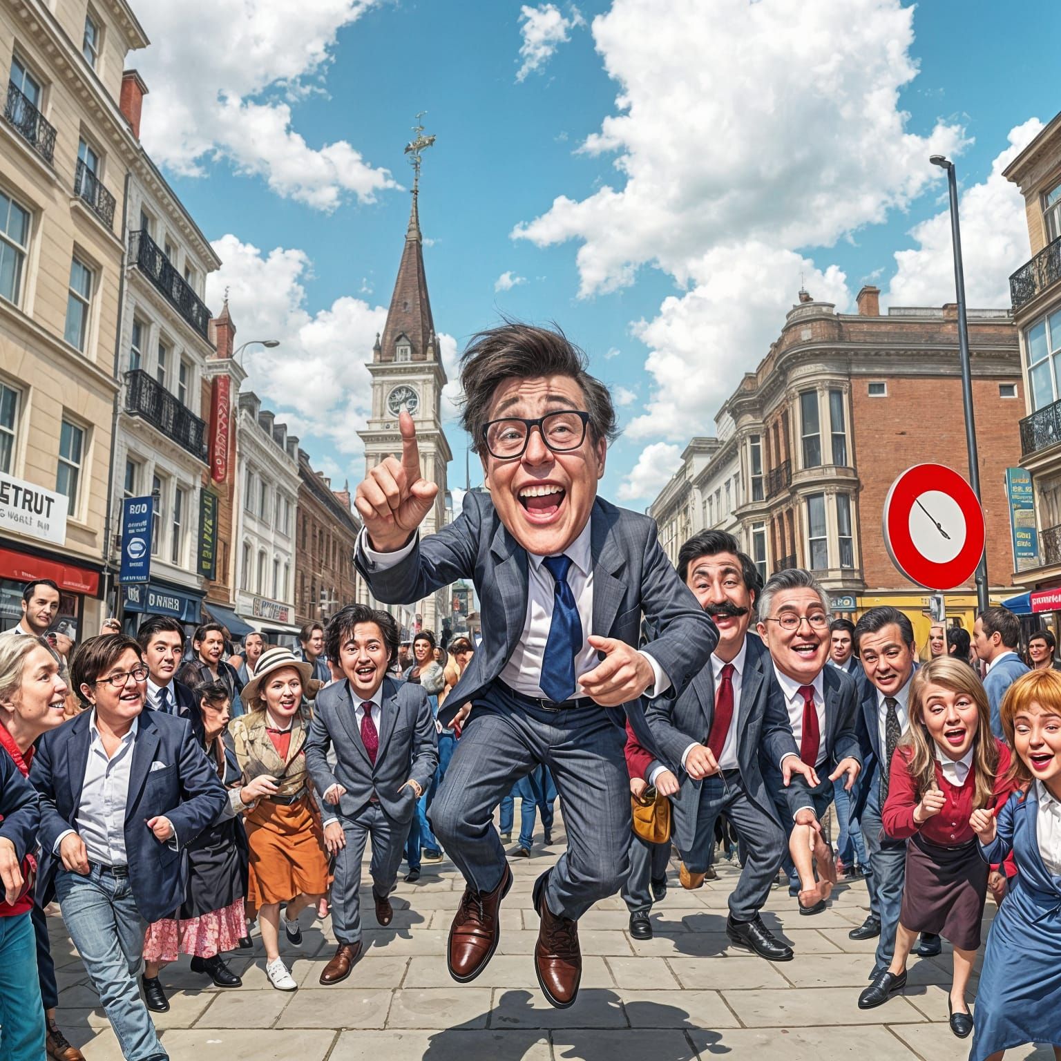 A modern day remake of the Benny Hill show!