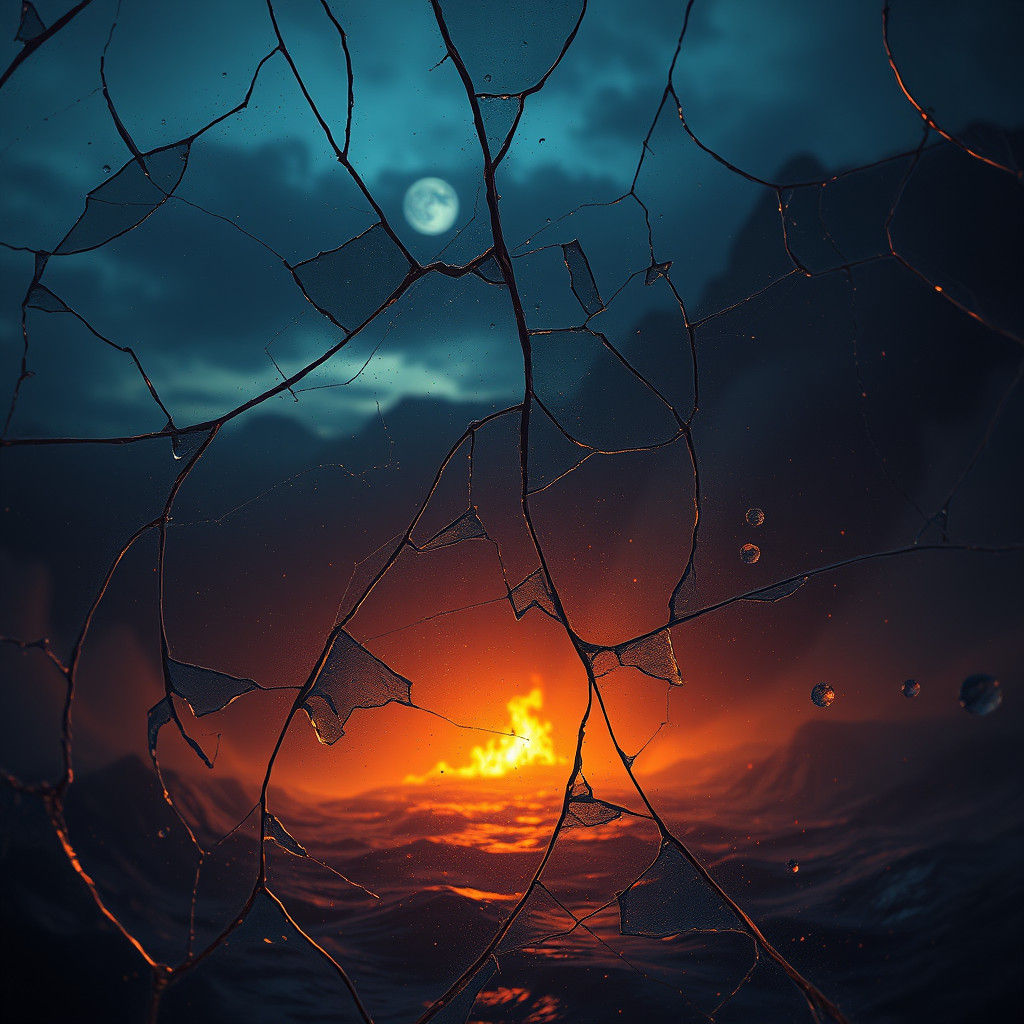 Fantastical Matte Painting of a Soul's Journey