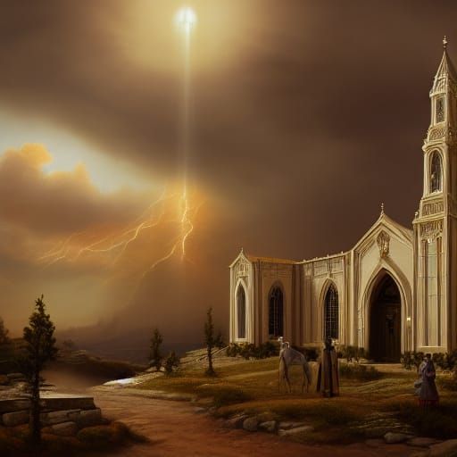 Fantastical Saints of the Lord in Matte Painting