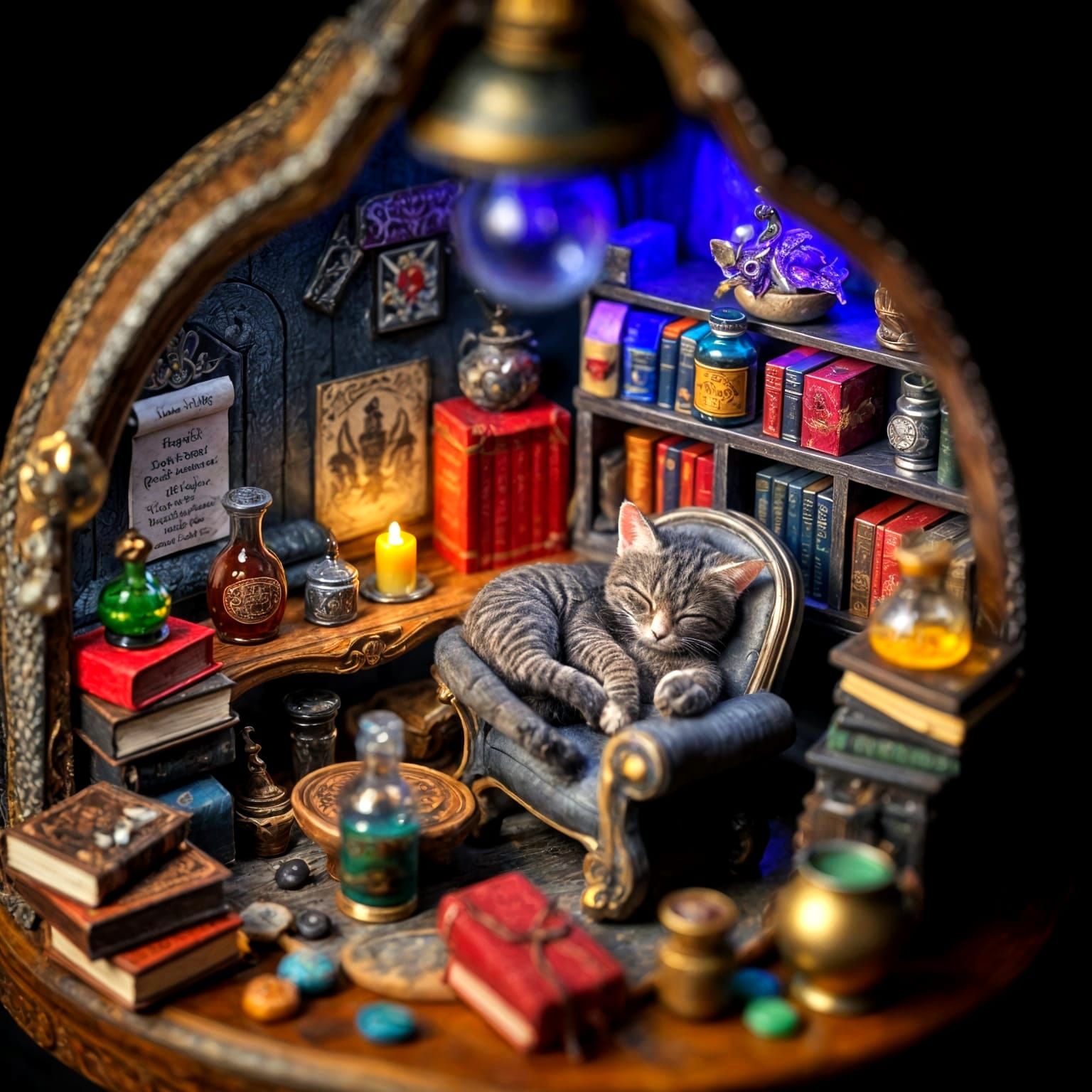 Ultra-Photorealistic Miniature Witches Study