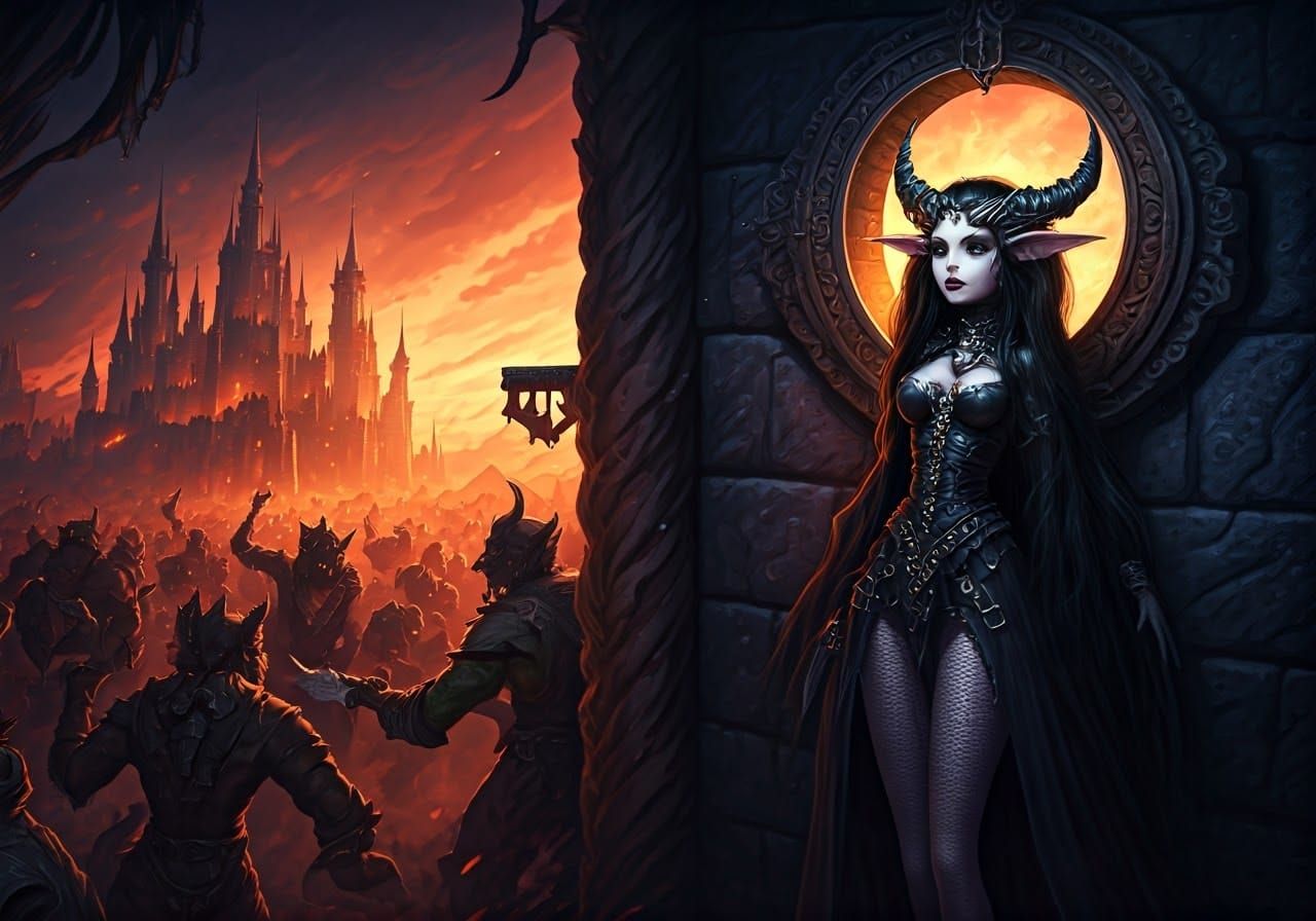 Goth Doll Mage Sees Orcs Siege Castle