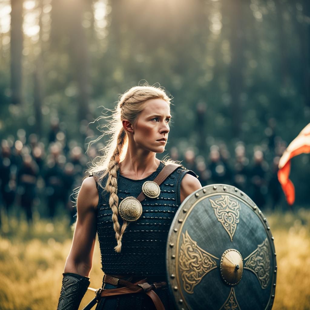 Viking Shieldmaiden Parker Valby Cinematic Film Still