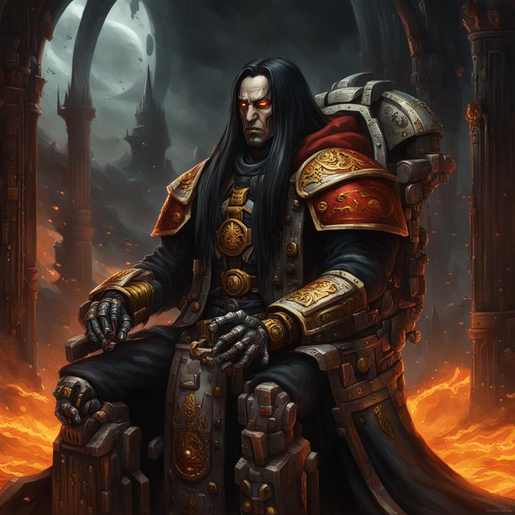 Warhammer 40k Psyker on Gothic Throne