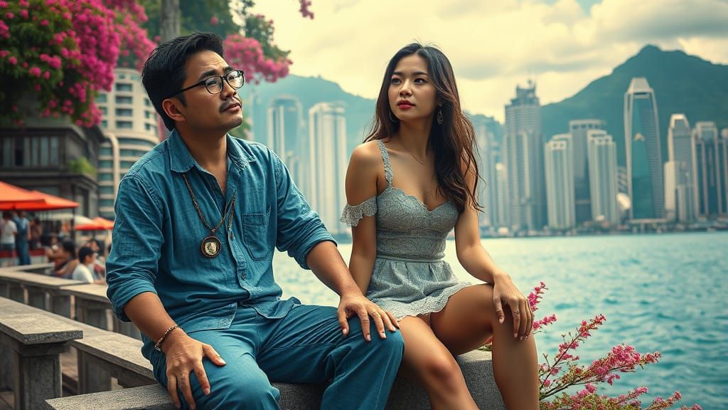 Saints Unite in Whimsical Hong Kong Landscape