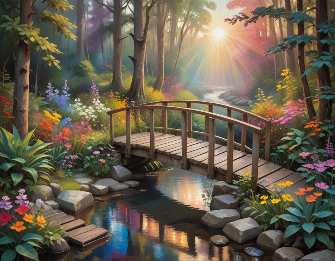 Enchanted Bridge at Sunrise