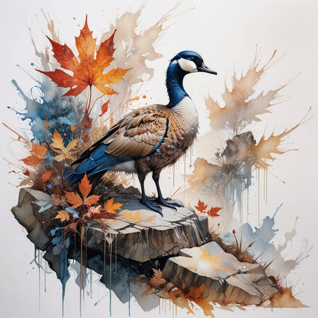 Autumn Waterfall in Blue Ridge Mountains