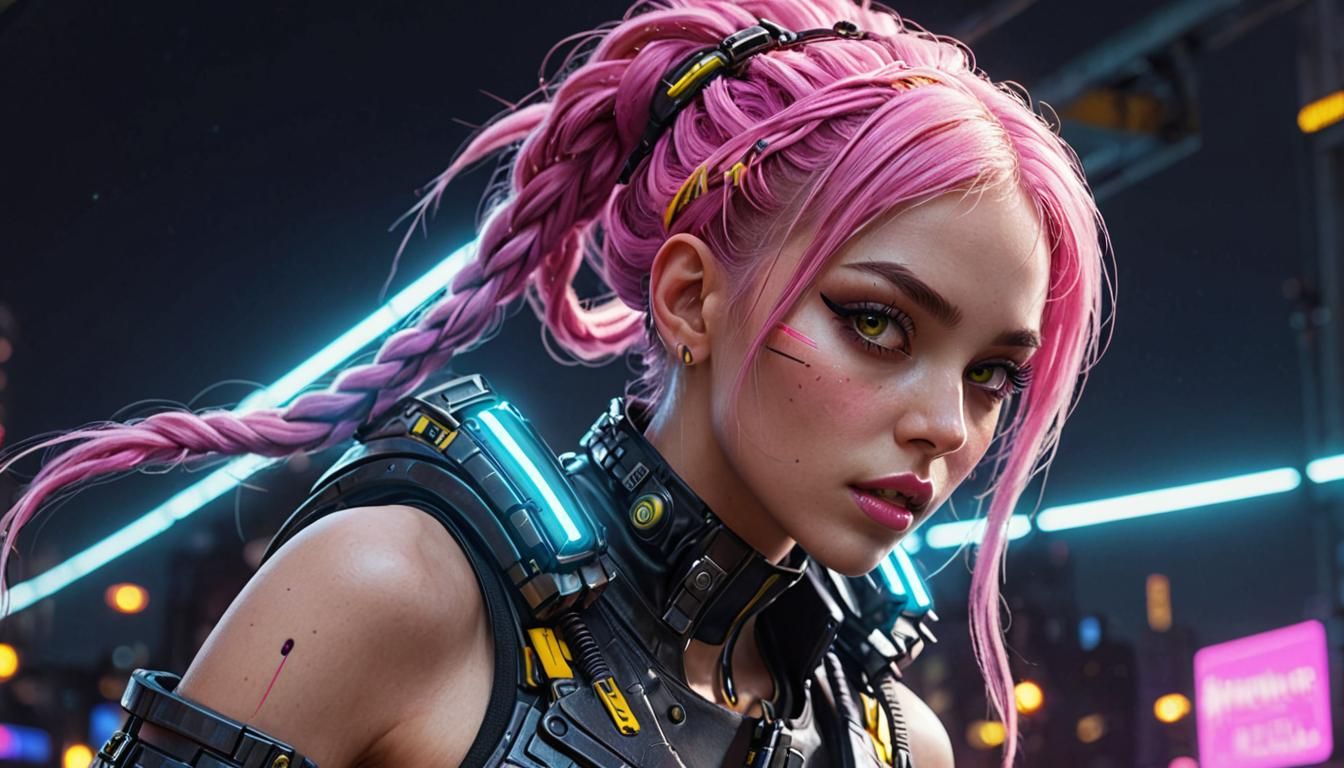 Night City Cyberpunk Techie Pixie