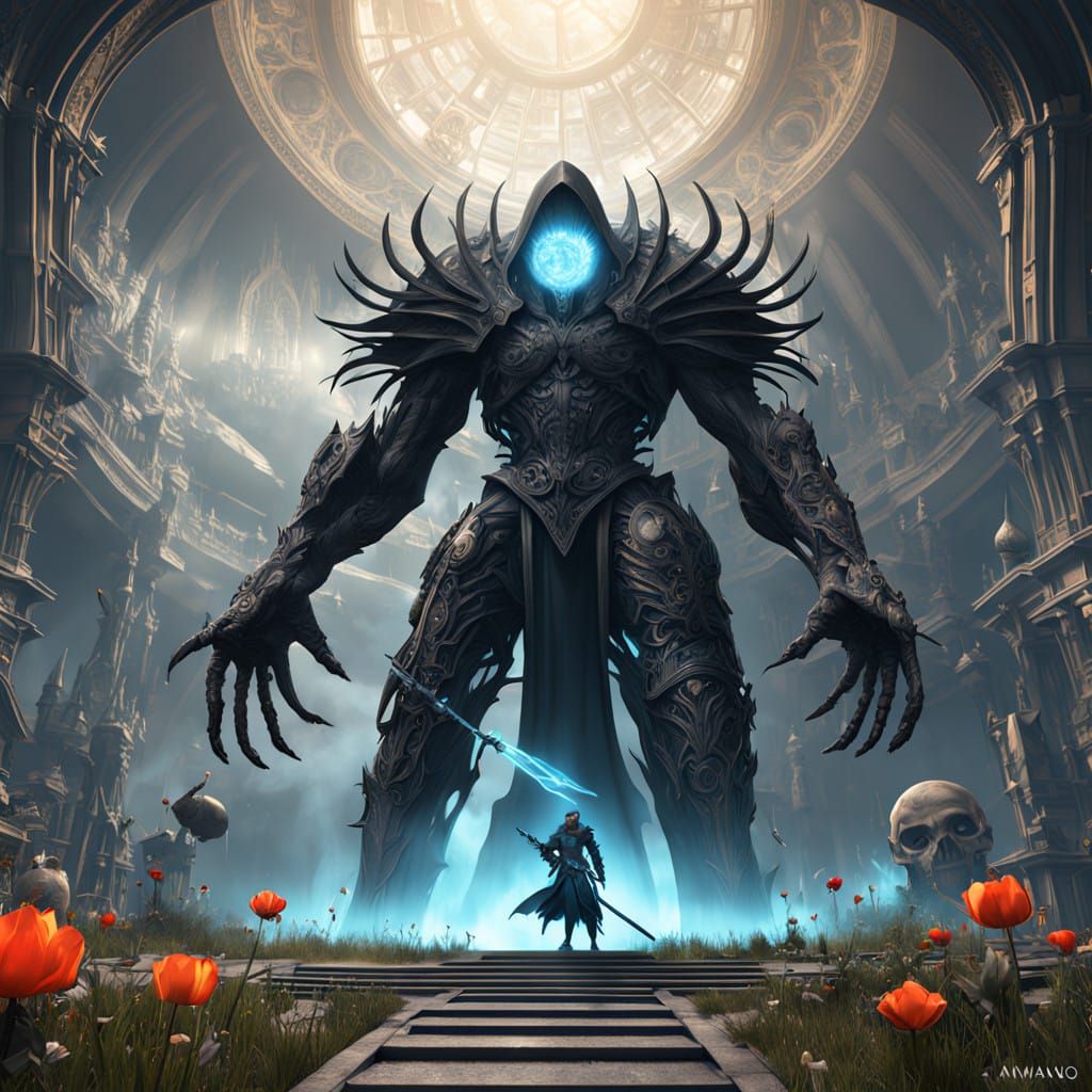 Dark Sorcerer Unleashes a Necromancer's Conjuring in a Haunt...