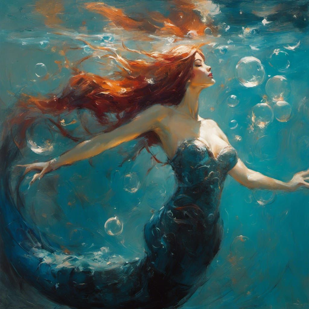 Underwater Mermaid Portrait Inspired by Asencio