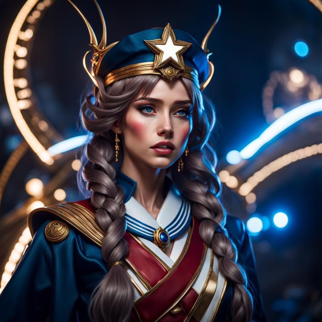 Realistic Star Guardian Model Photography