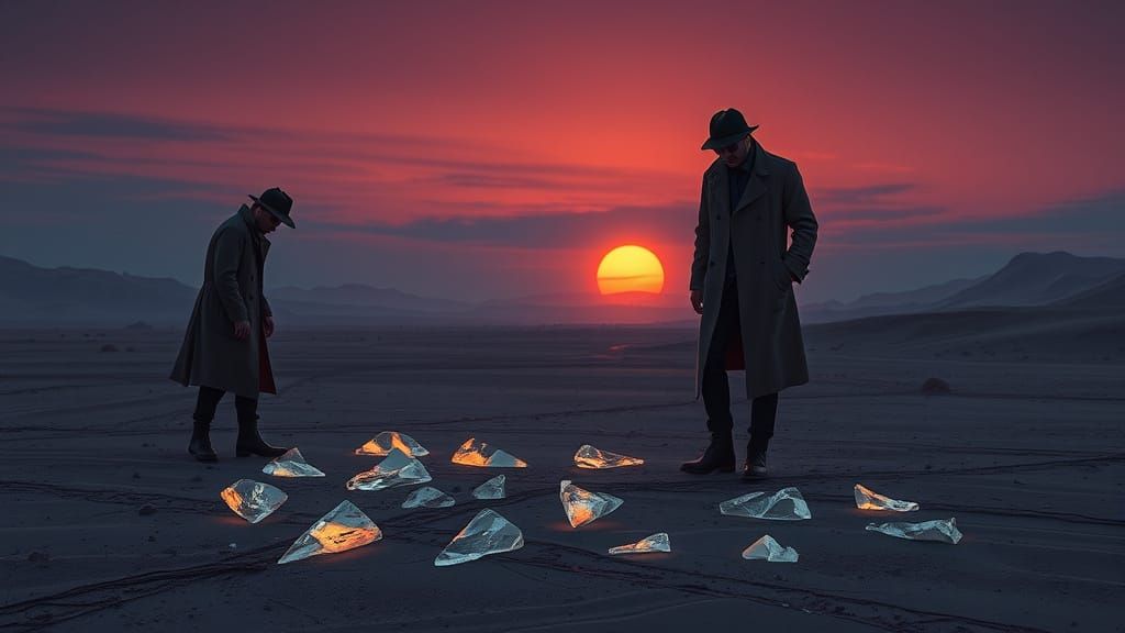 Desert Agents Investigate Nuclear Fallout Artifacts