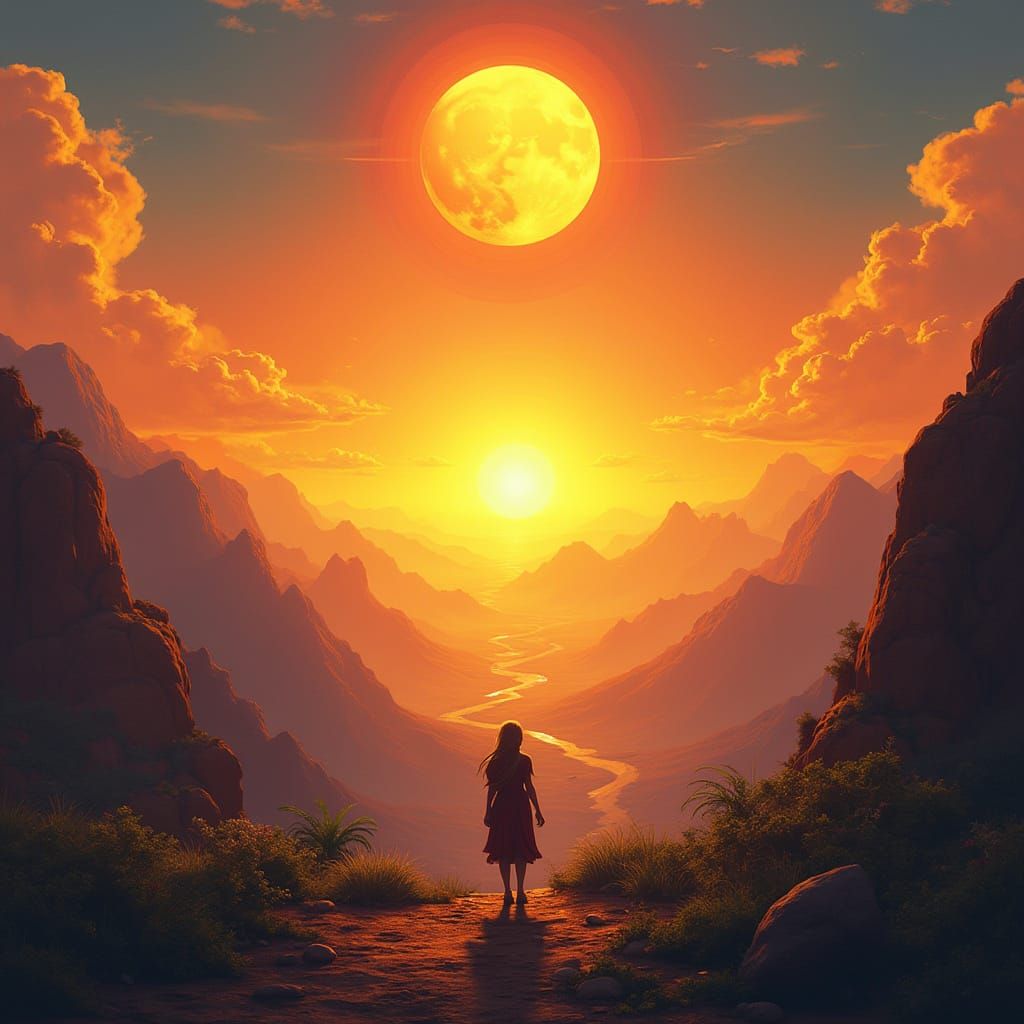 Andean Gods Inti and Mama Quilla Rise