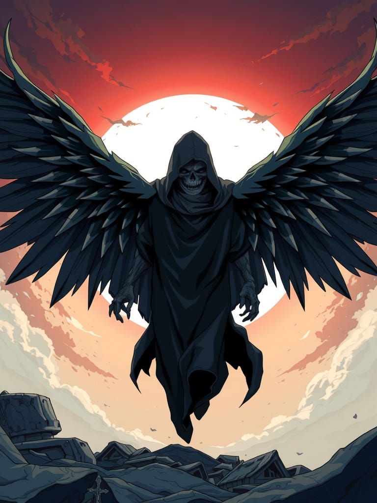 Grim Reaper in Anime Style