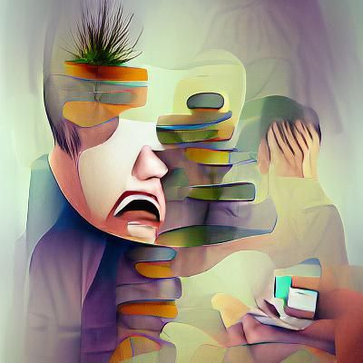 Digital Illustration of Adjustment Disorders