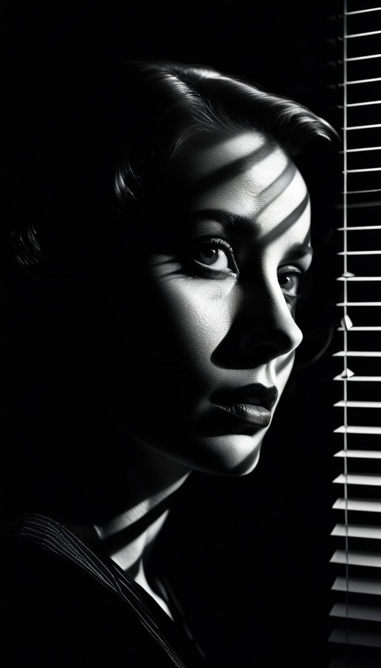 Create a Stylized portrait high end photograph of a black an...