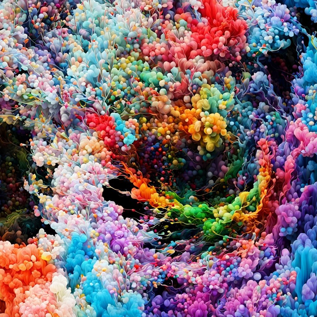 Abstract Image of Messed Up Colors