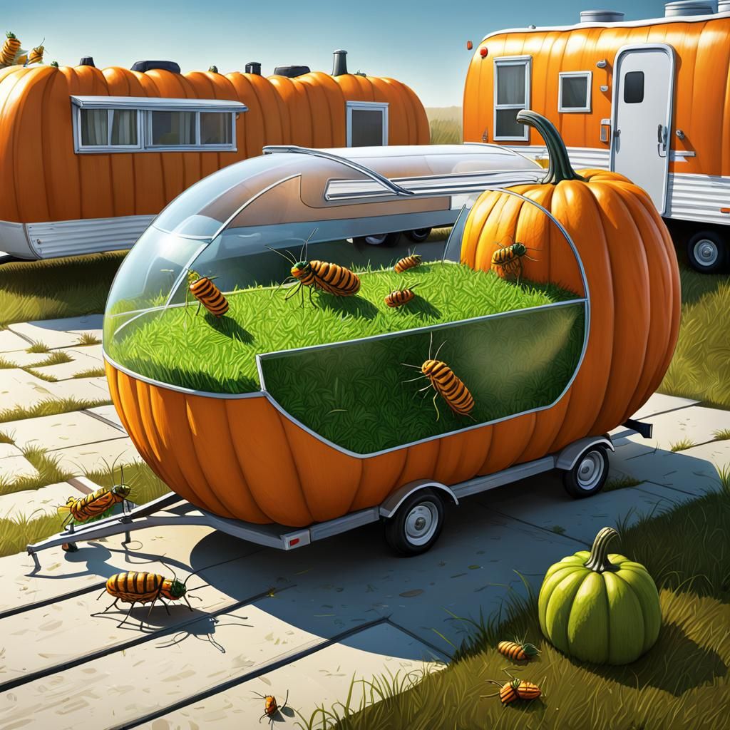 Grasshoppers' Great Escape: Airbrush Art in a Trailer