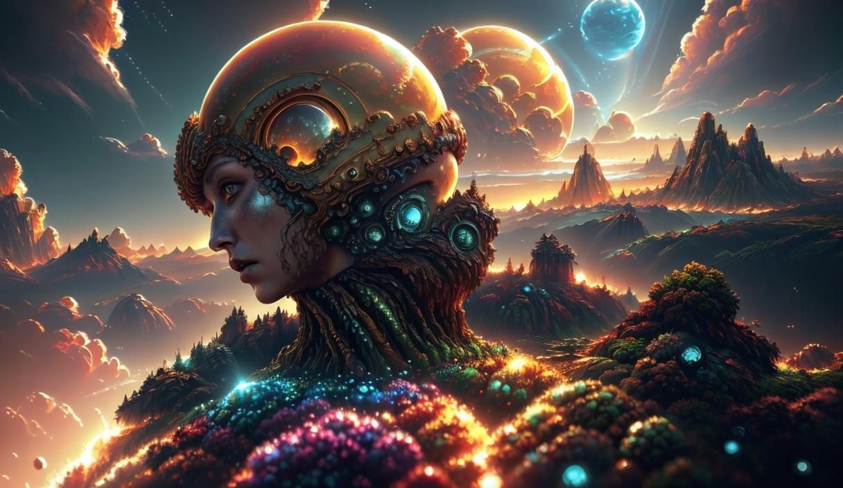 Epic Alien Encounter in Golden Hour