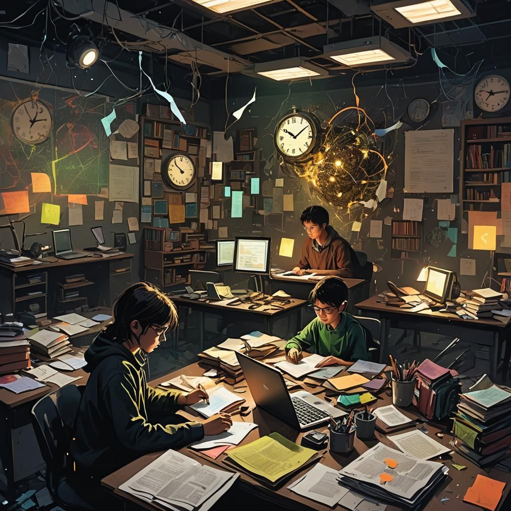 Dark Fantasy Classroom Turmoil in Unreal Engine 5