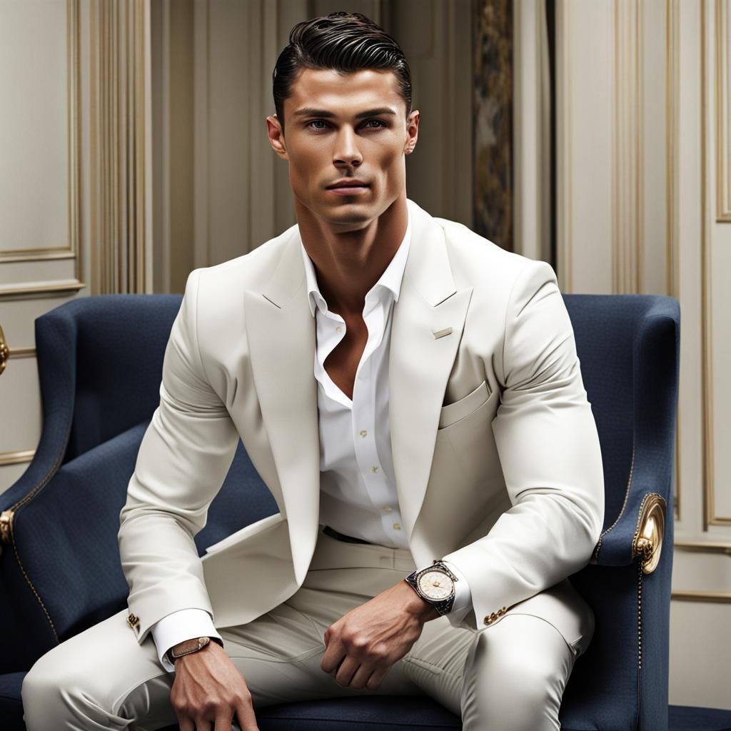 Elegant Portrait of Cristiano Ronaldo