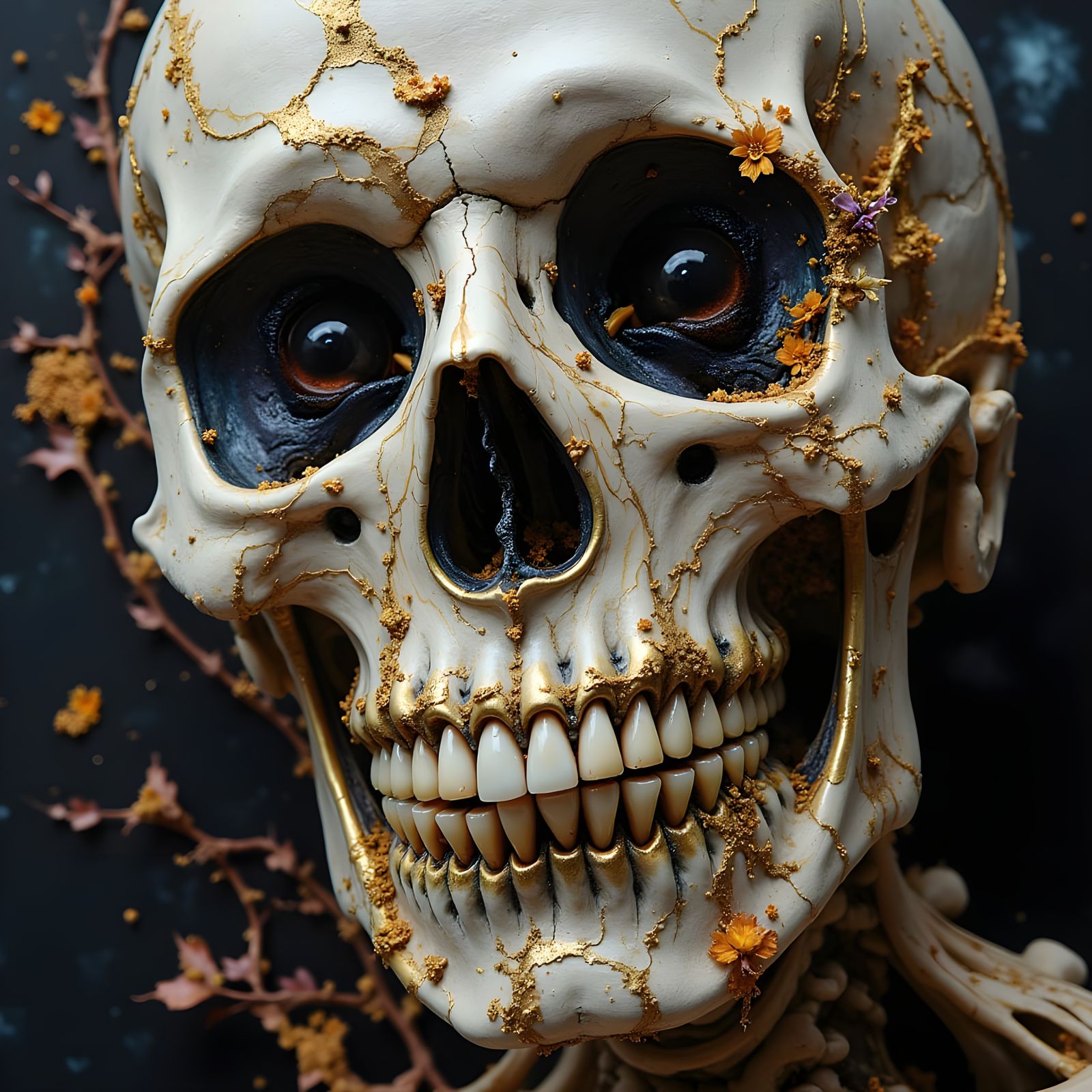 Death in Vibrant, Hyperrealistic Colors