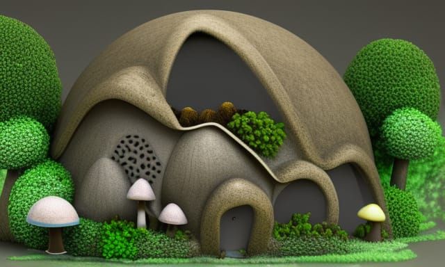 Miniature Biosphere with Mushrooms, Snails, and Moss