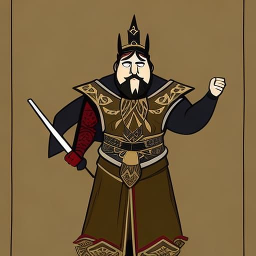 Robert Baratheon in CalArts Cartoon Style