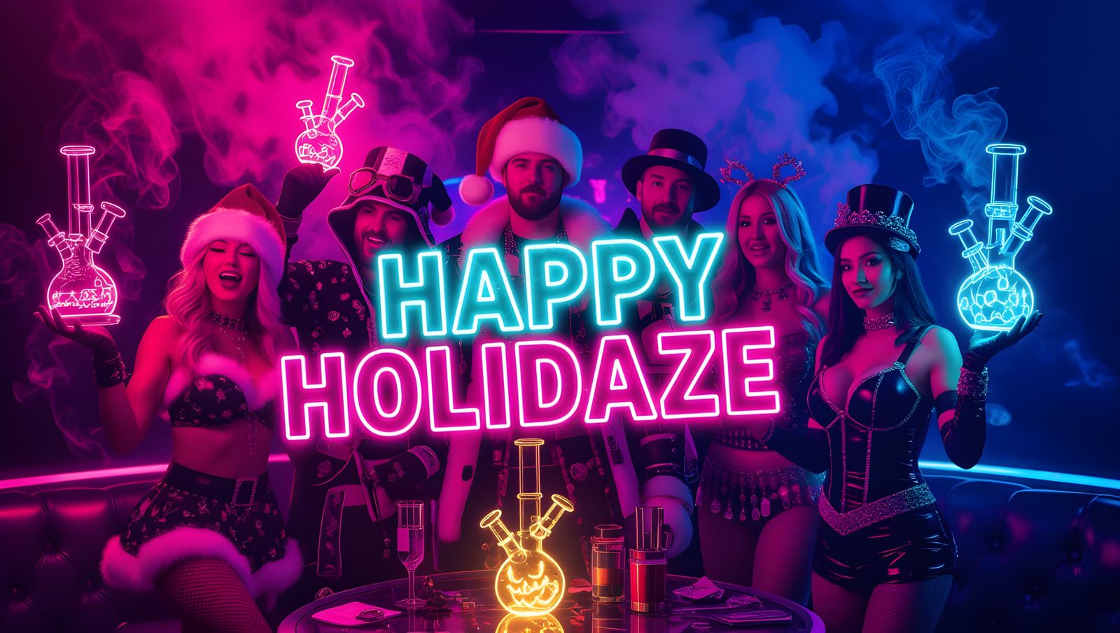 Epic Holiday Party in Vibrant Club Style