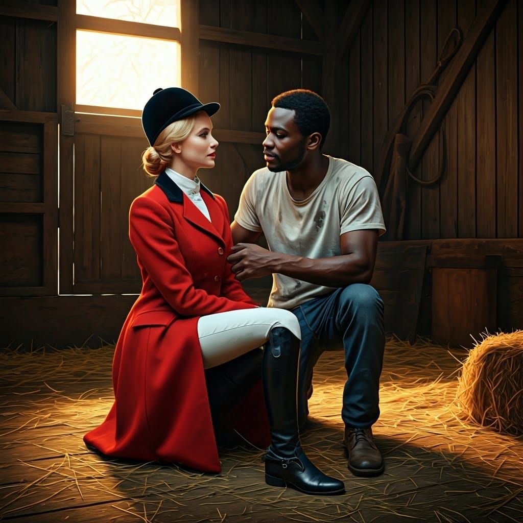 French Countess and African Farm Hand Share a Tender Moment ...