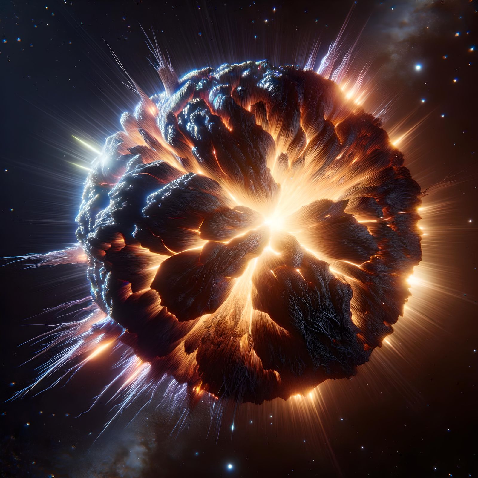 Photorealistic Supernova Ignition with Starry Lens Flare