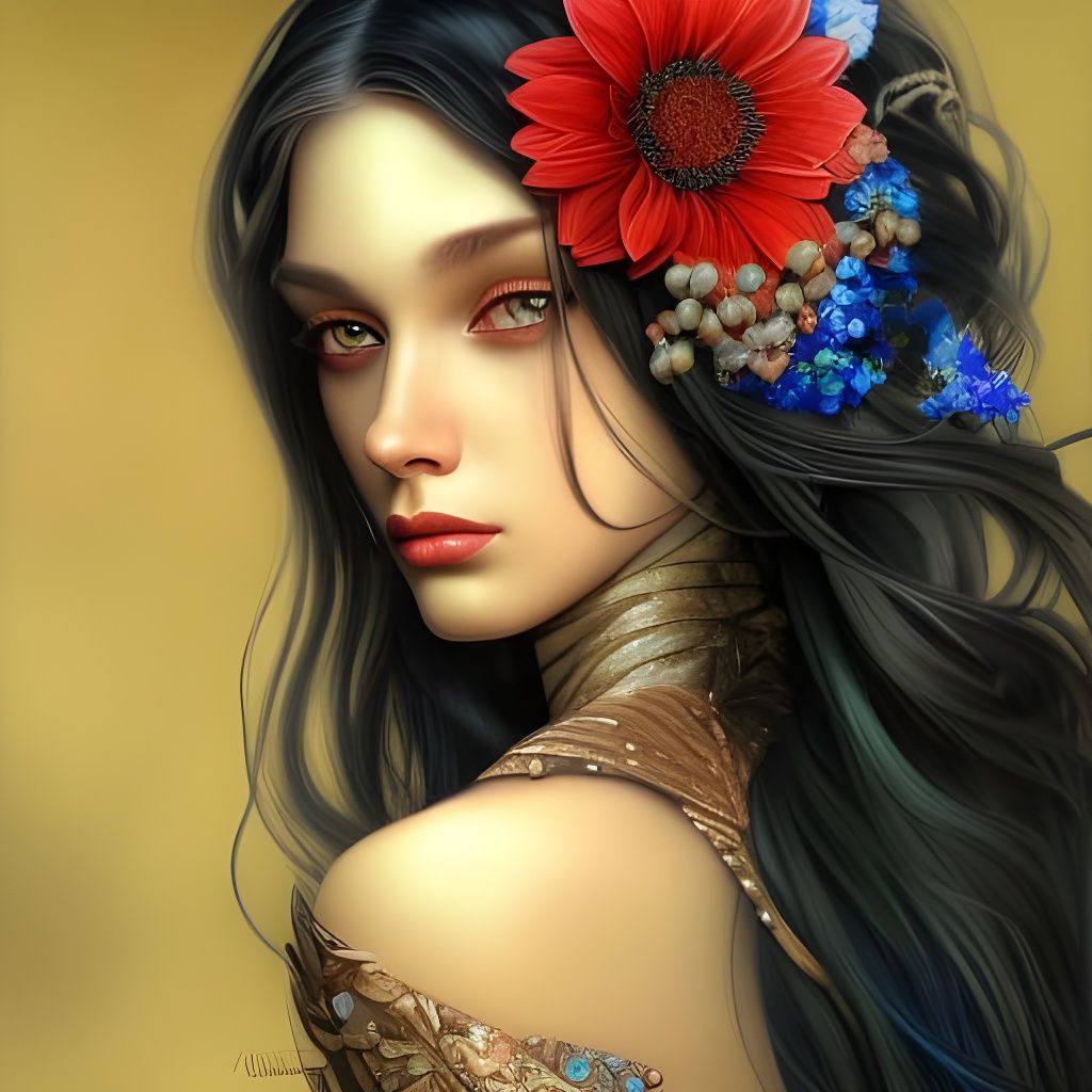 Neo-Victorian Woman Portrait in Artgerm Style