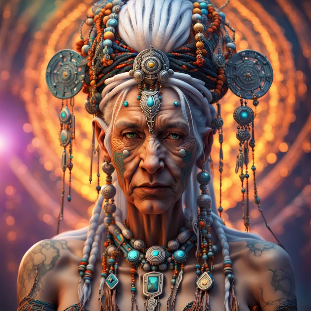 Robotic Amazigh Shaman with Cyber Enhancements