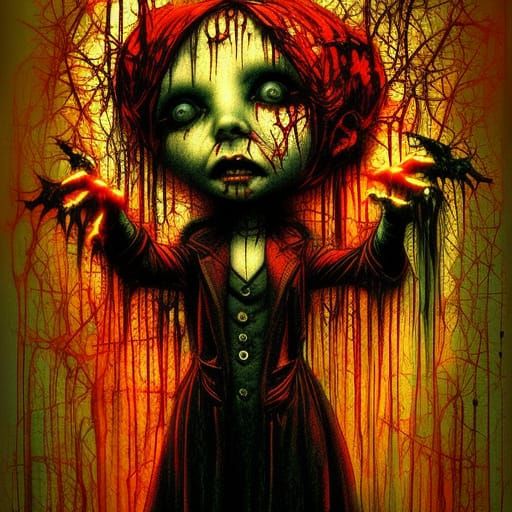 Demonic Ghosts in the Machine: Dark Horror Concept Art