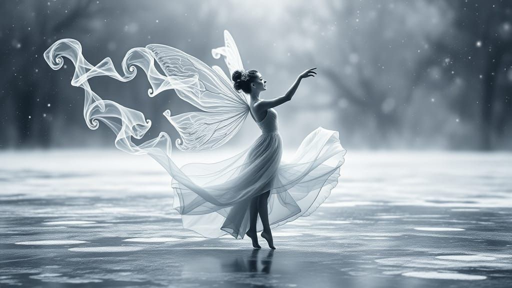 Peaceful on gray day.