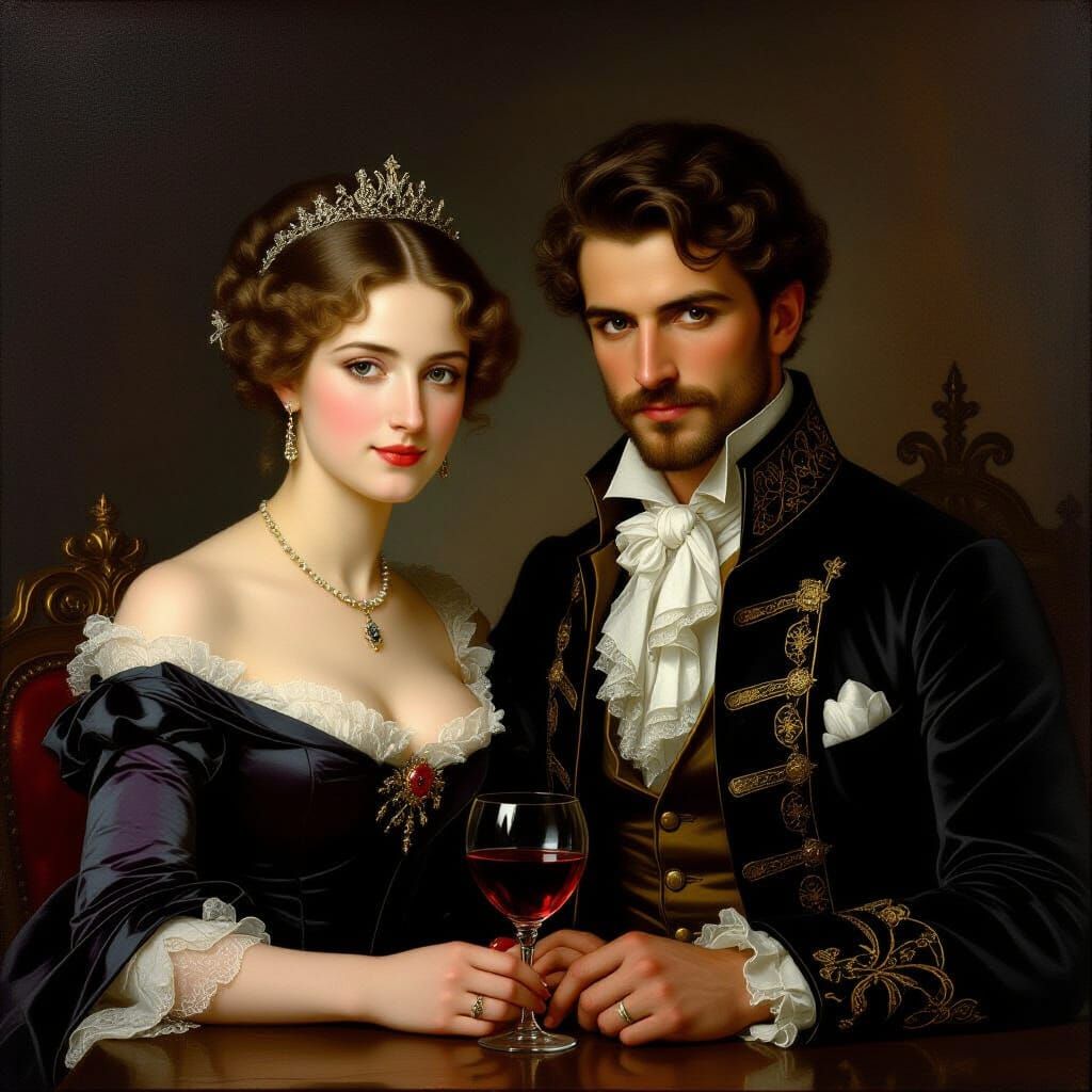 Baroque Gothic Evening with Classic Couple