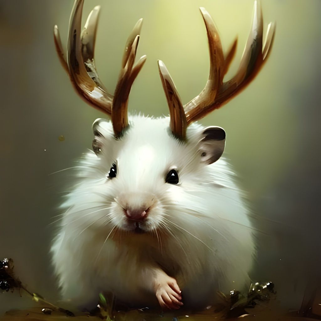 Anime Antelope Fusion: Digital Art Creation