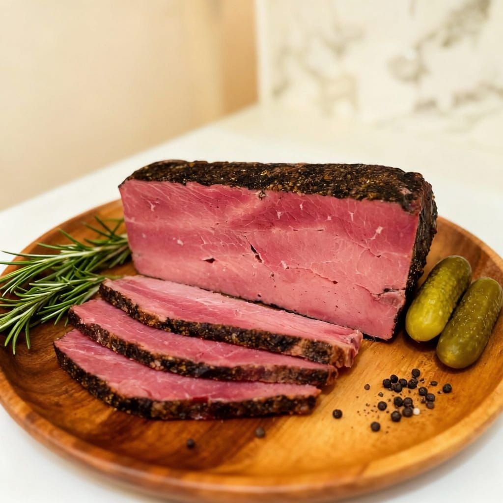 Pastrami Platter with Rosemary and Pickles