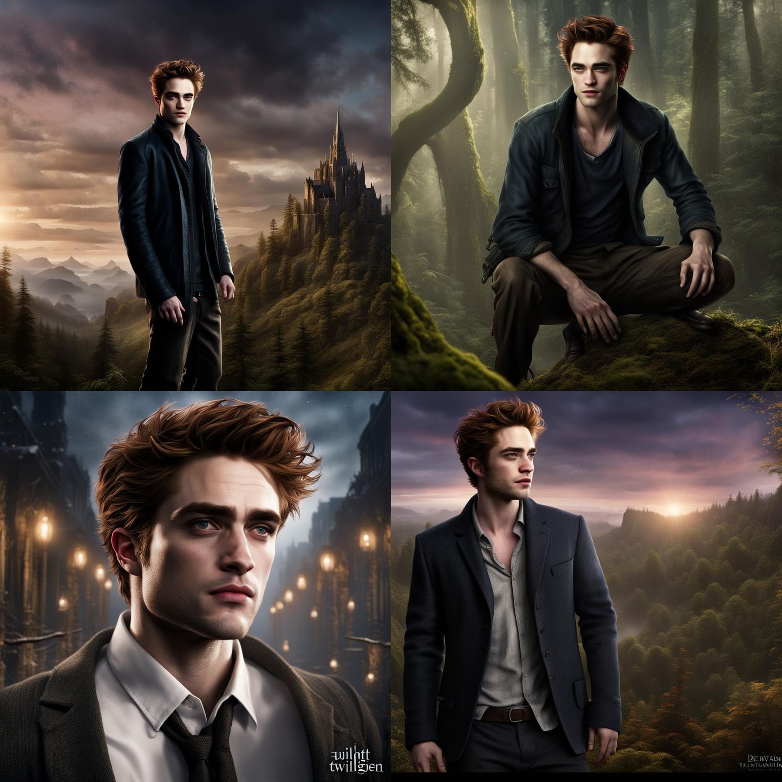 Robert Pattinson as Edward Cullen: Detailed Matte Painting