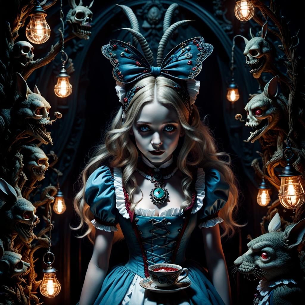 Insane Alice in Wonderland Dark Fantasy