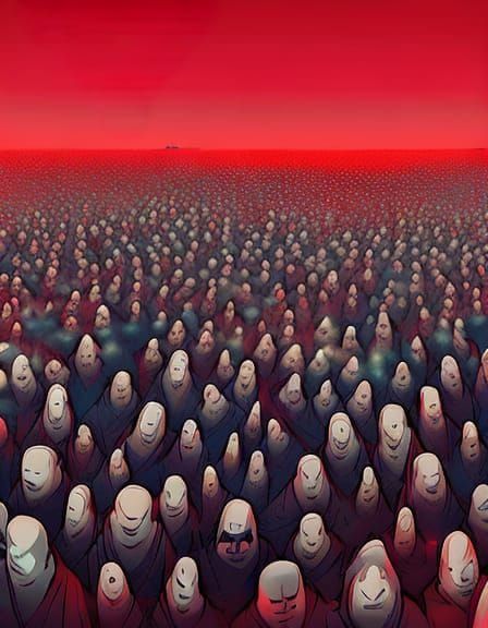 Surreal Sandglass Over Desert Landscape, Digital Art