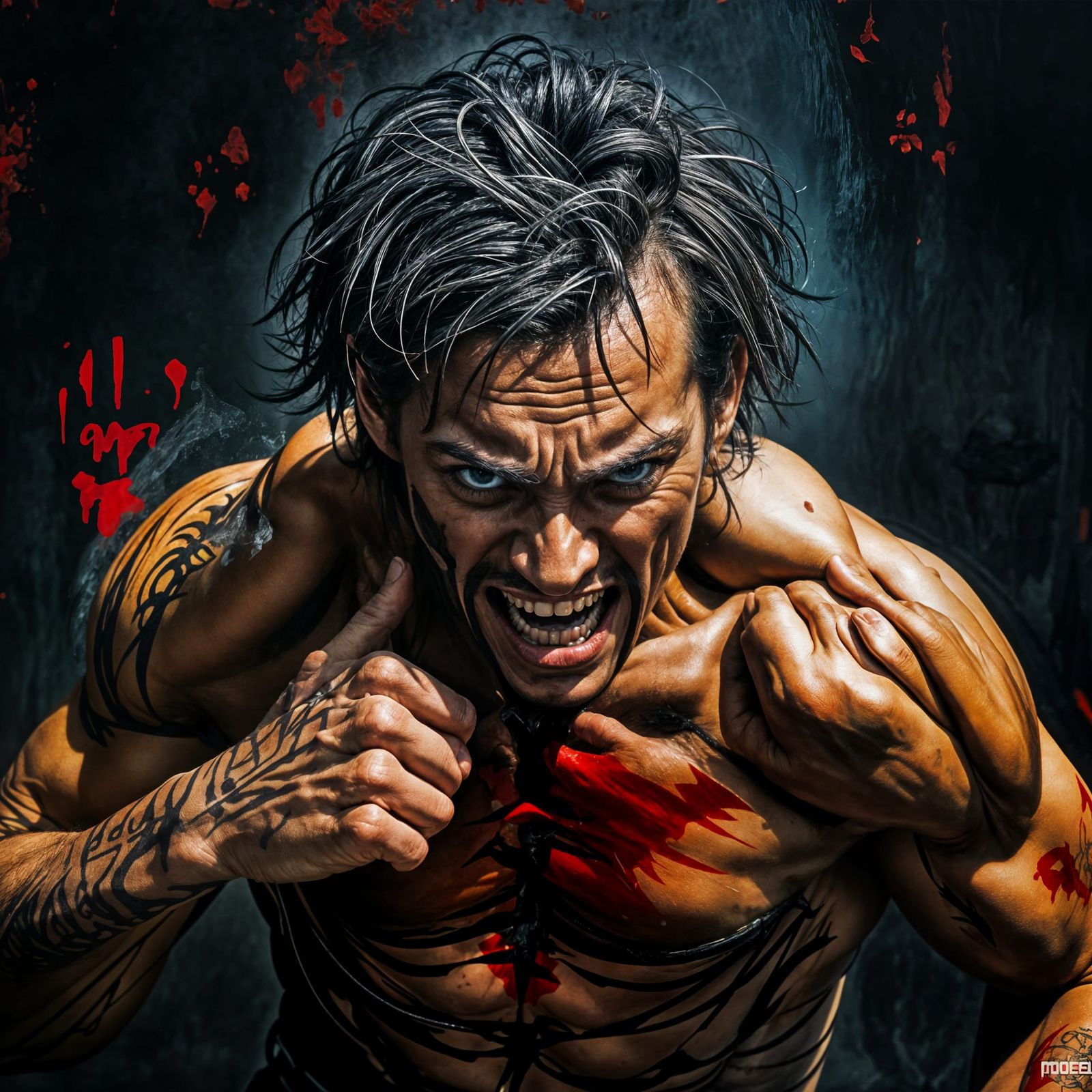 Empowering Fitness Motivation in Abstract Art