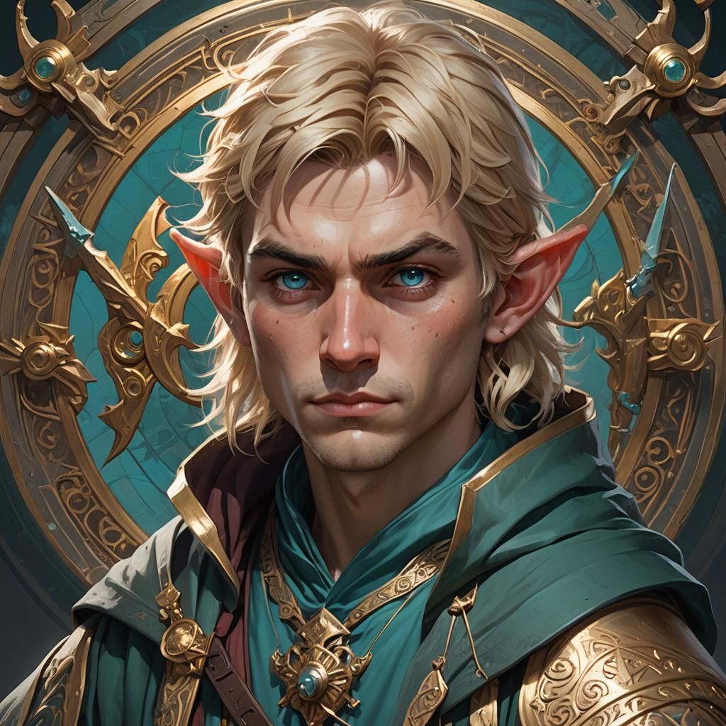 Gnome Monk Portrait in Hyperdetailed Fantasy Art Style