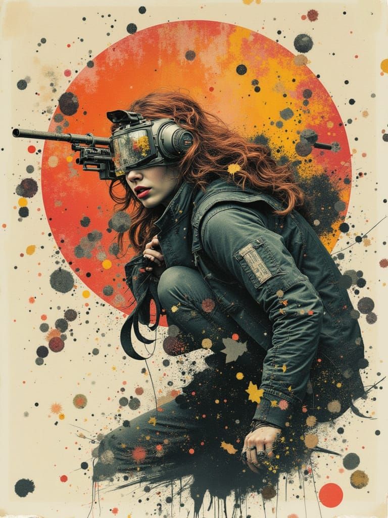 Mysterious Figure in Dramatic Silhouette