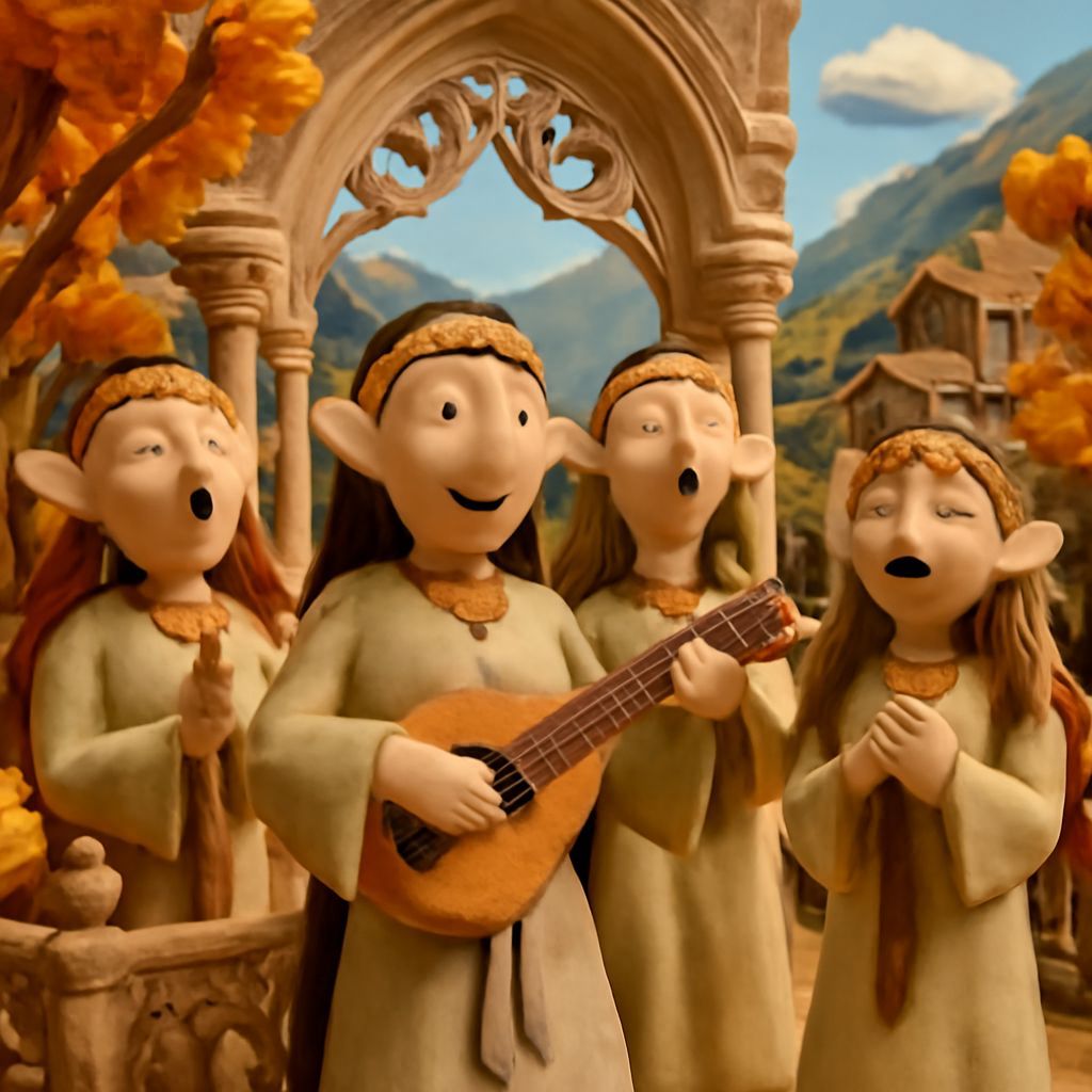 Claymation Lord of the Rings in Rivendell