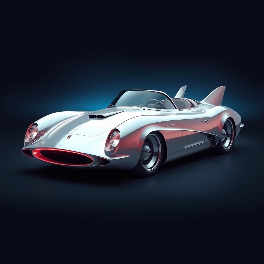 futuristic 1955 concept car