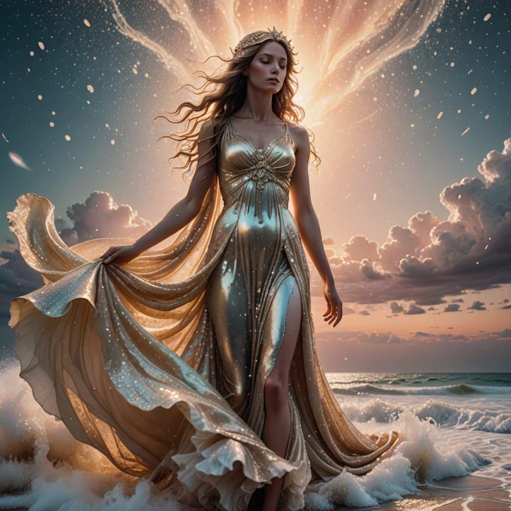 Aphrodite Emerges: Ethereal Fantasy Art