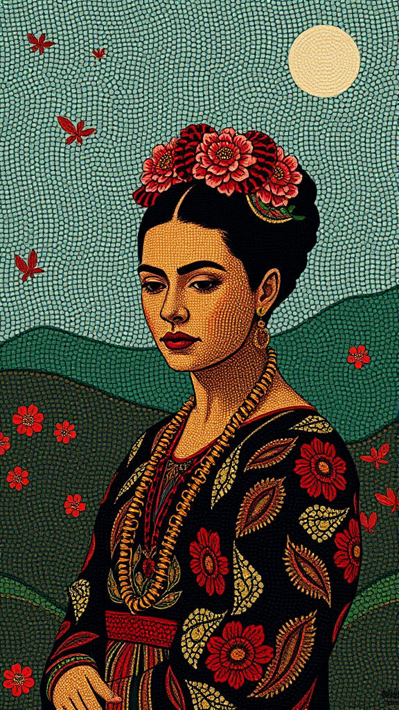 Beaded Teddy Bear in Infinite Network, Pop Art