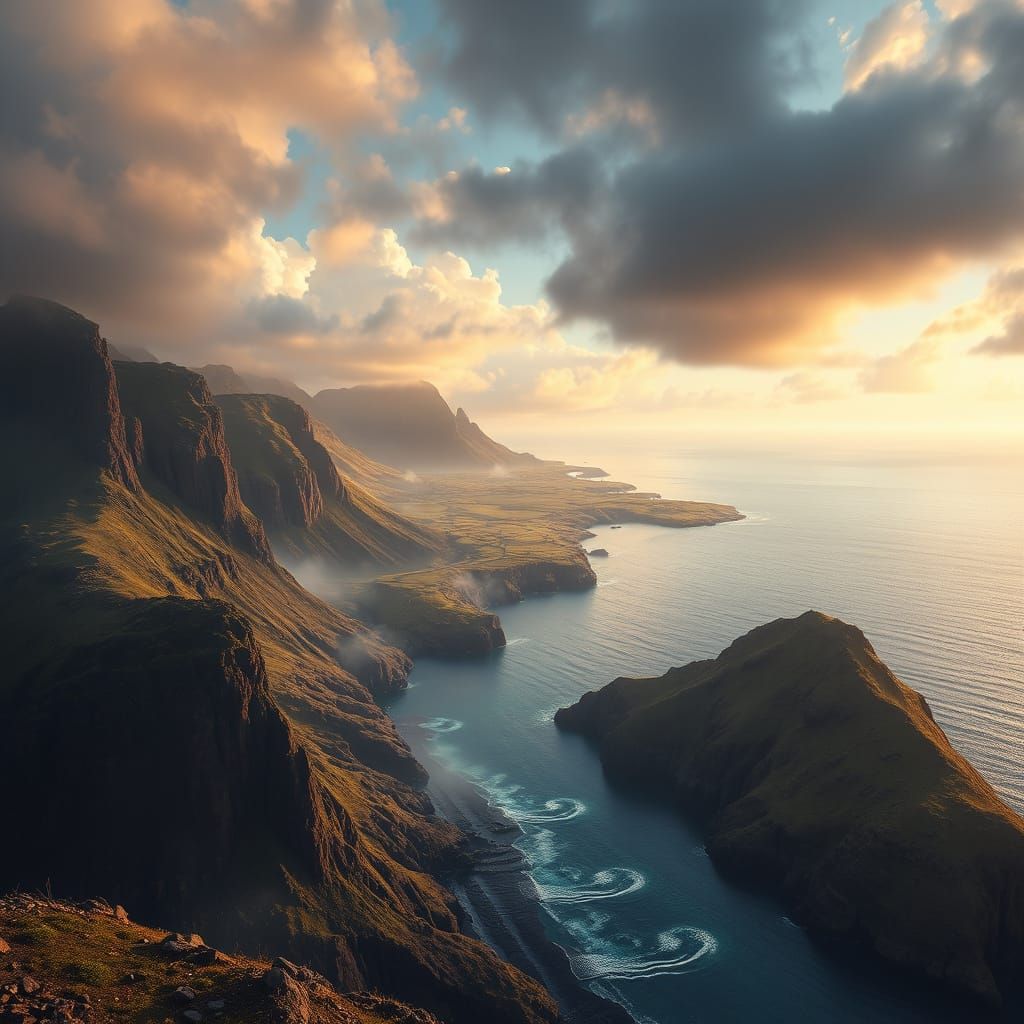 Azores Island Beauty: Epic Cinematic Digital Painting