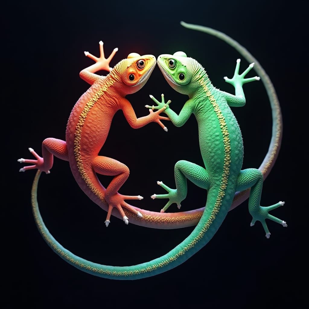 Eternal Lizards in Space: A Matte Painting