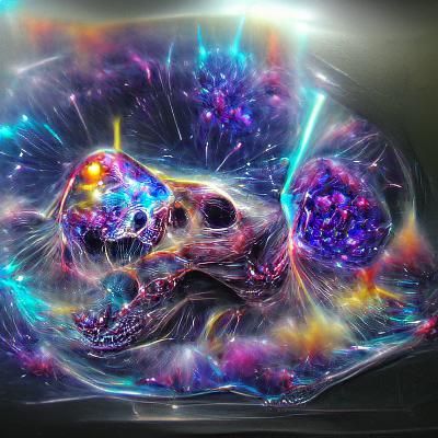 Plasma Skull Shattering: Holographic Astral Illustration